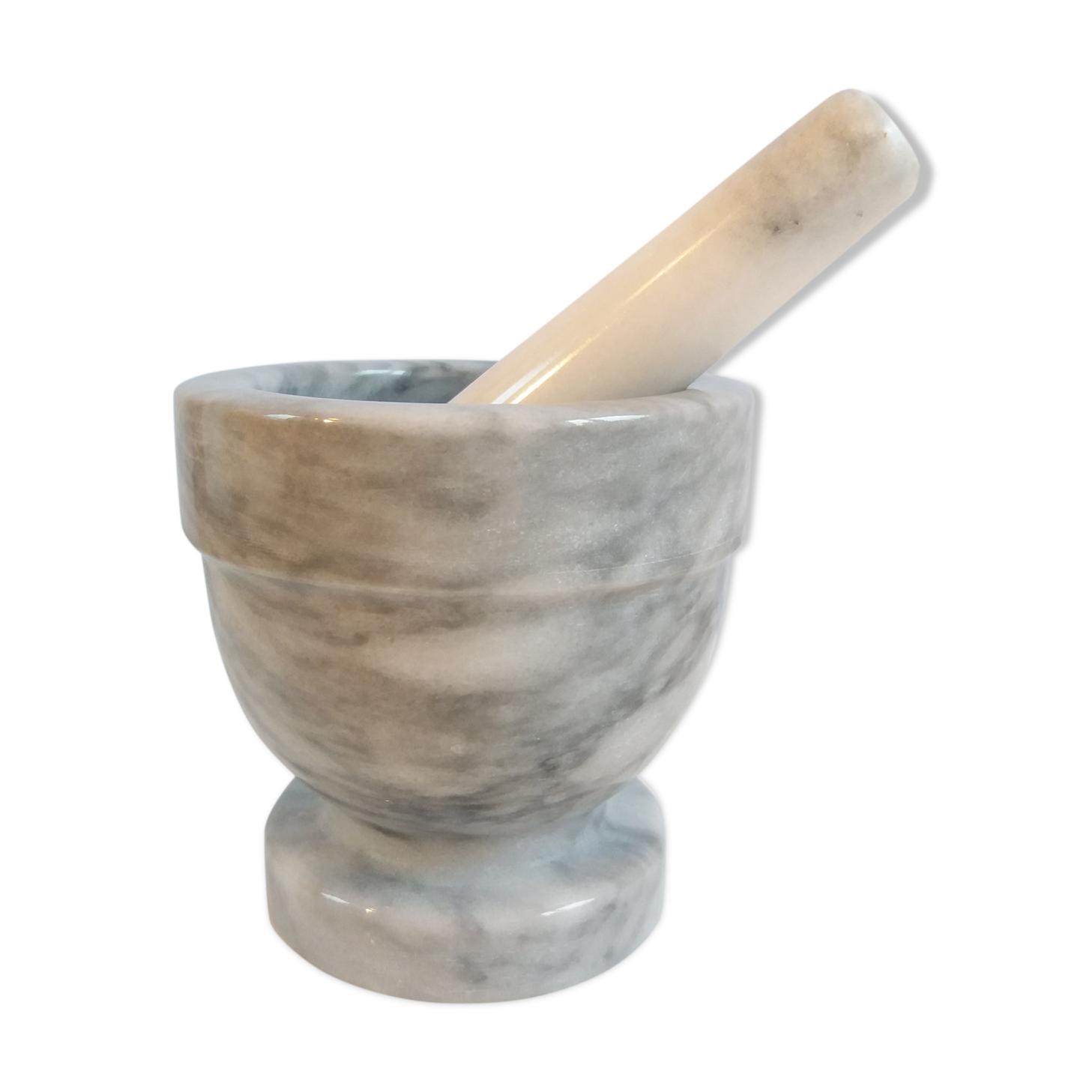 Mortier et pilon marbre