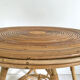 Table d'appoint en rotin vintage 1960