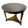 Table  ronde en marbre gris veiné