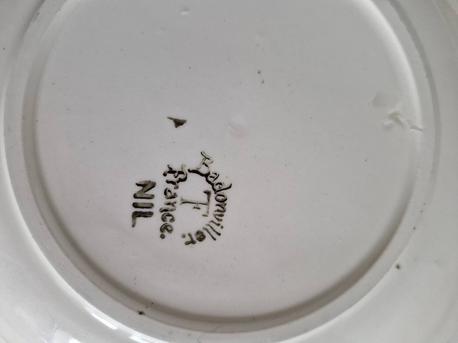 Set of 6 Badonviller Nil Model soup plates
