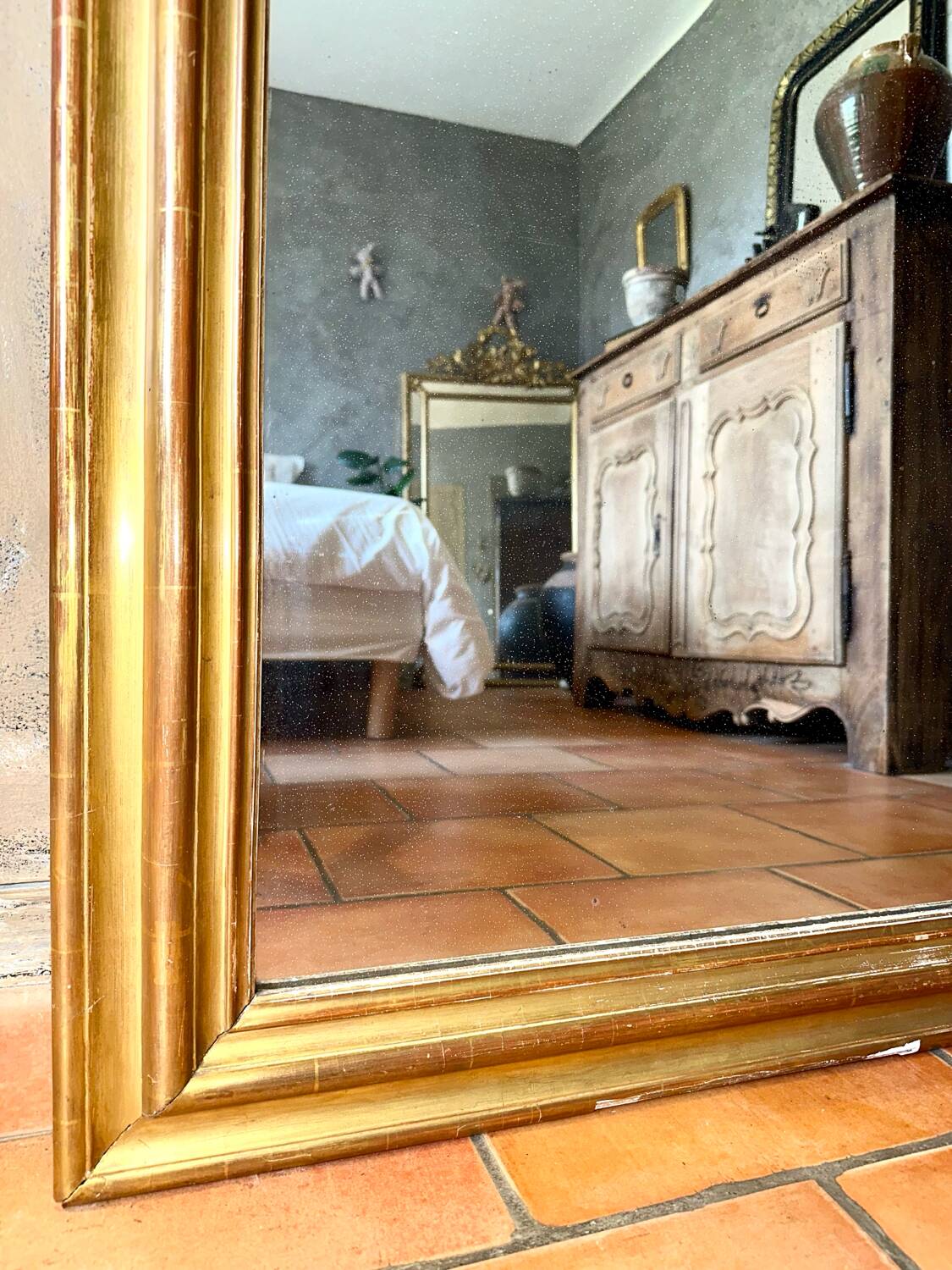 Miroir ancien Louis-Philippe XIXème