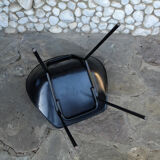 Black shell chair Pierre Guariche for Meurop 1960s