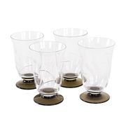 Set of four glasses, Danish design, 1970s, manufactured in Denmark