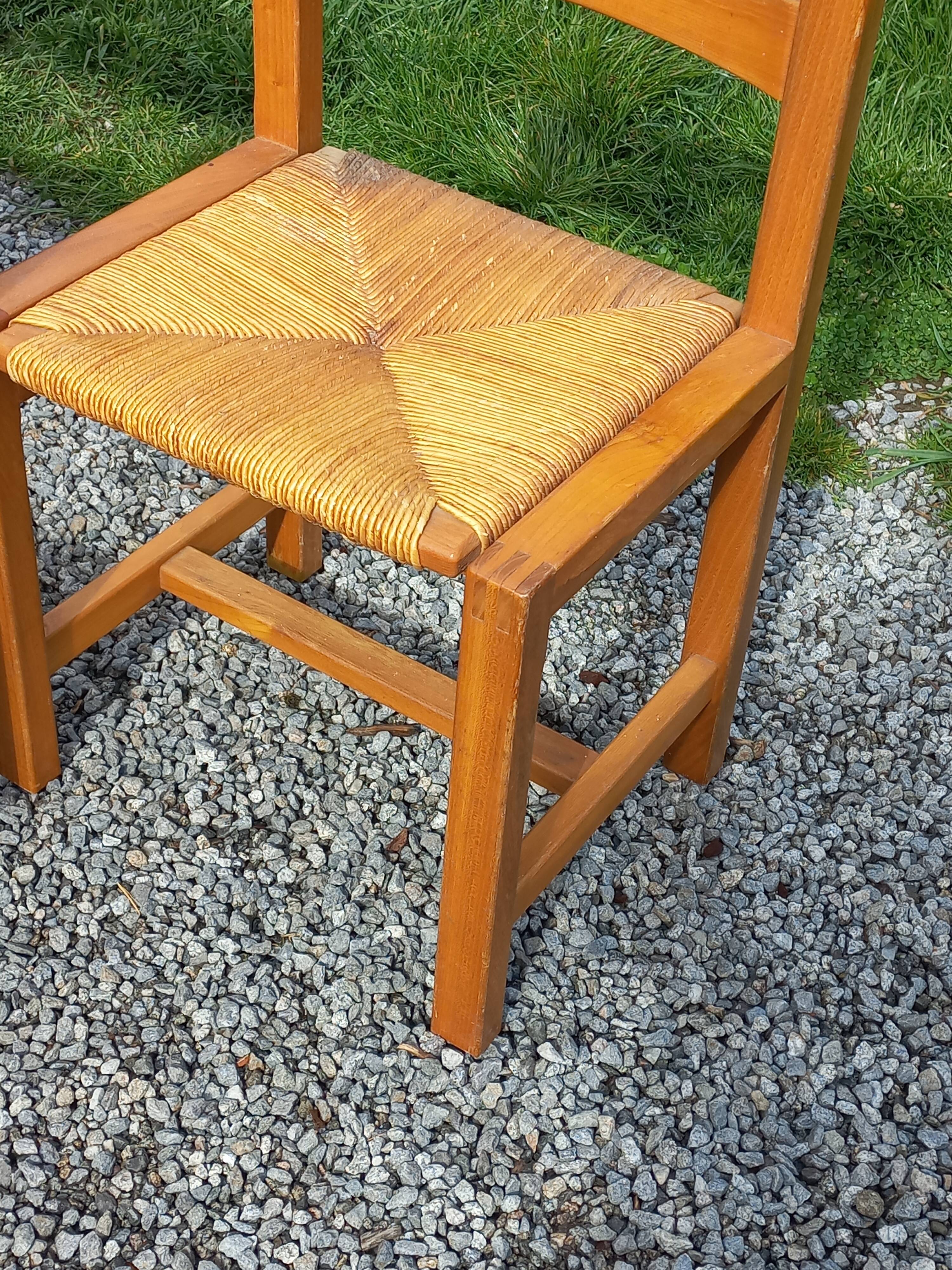 Set of 3 chairs from Regain in solid elm.