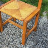 Set of 3 chairs from Regain in solid elm.