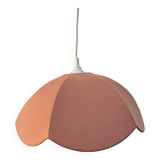 Vintage taupe fabric pendant light