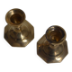 Pair of brass candle holders