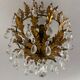 Antique chandelier with brass tassels, Banci design, Florence, Italy, 1950s