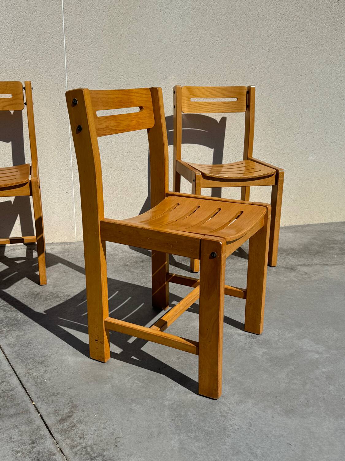 4 designer chairs attributed to André Sornay from the 60s