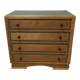 Solid oak chest of drawers