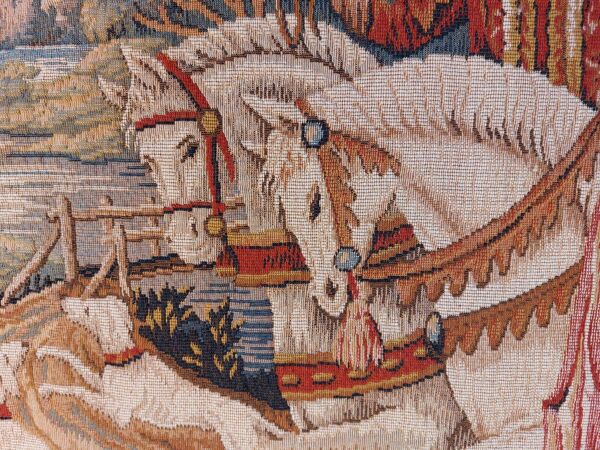 Tapisserie murale La Chasse Royale par Marc Waymel avec son support