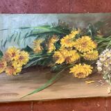 Tableau bouquet fleurs champêtres