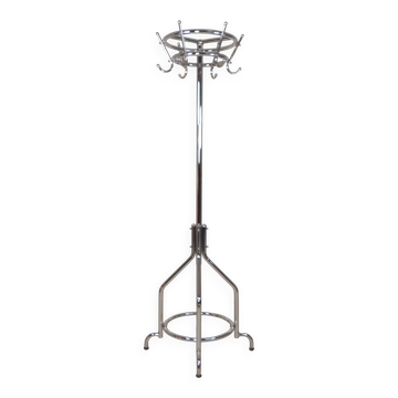 Freestanding Tubax coat rack with 6 double hooks, 1950s