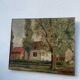 Painting of a countryside landscape in oil on canvas.