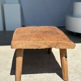 table basse en teck blond quadripode
