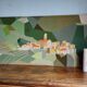 Large format handmade wall tapestry vintage