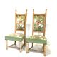 Paire de chaises de cheminée années 40
