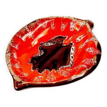 Mid Century Modern Glazed Ceramic Bowl/Catchall from Vallauris, France, 1960s/1970s