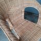 Paire de fauteuils rotin vintage