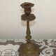 French Vintage Bronze Candlestick With Lovely Acanthus Leaf Detail 5165
