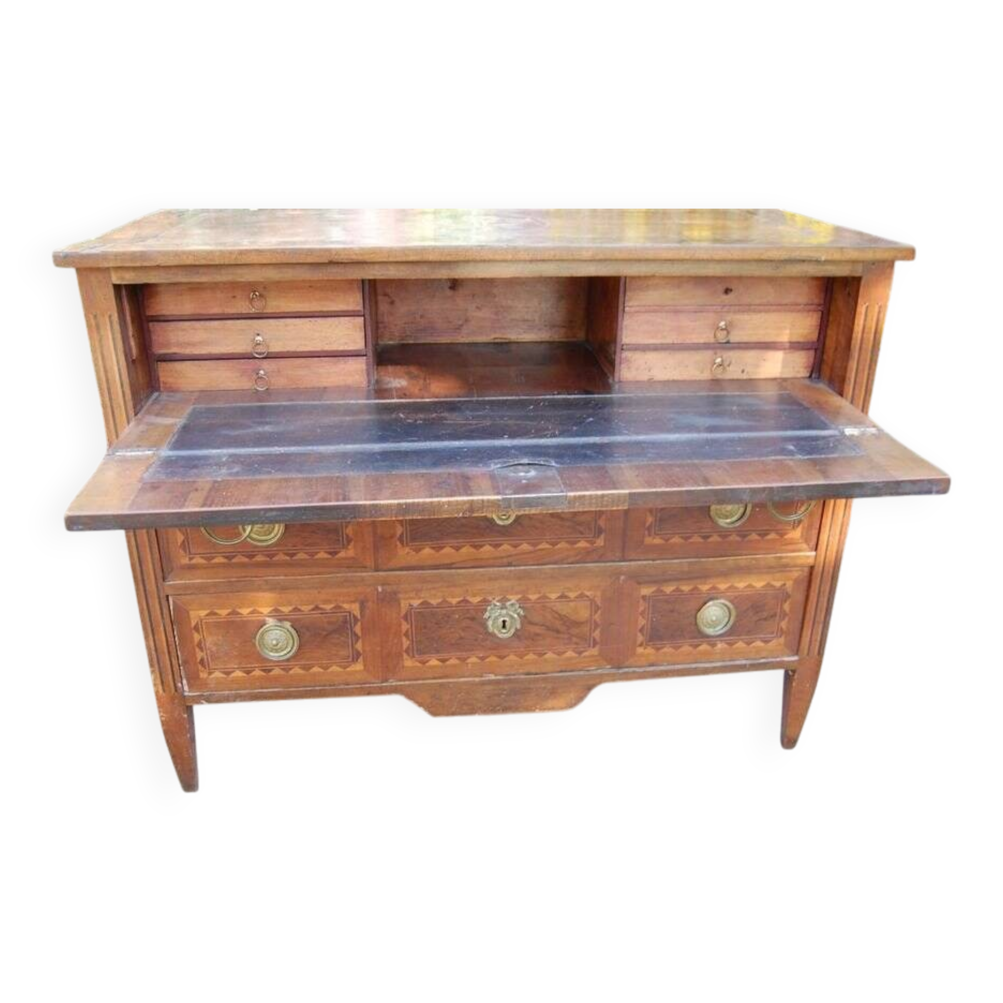 Louis XVI period walnut chest of drawers from the 18th century