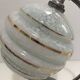 Lampe de bureau ou de chevet orientable art déco en métal chromé et globe Clichy