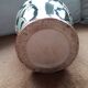 Large vintage vase with floral decoration