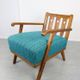 Fauteuil danois bleu des années 50