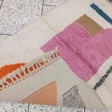 Handmade pure wool rug, size 140 x 260 cm.