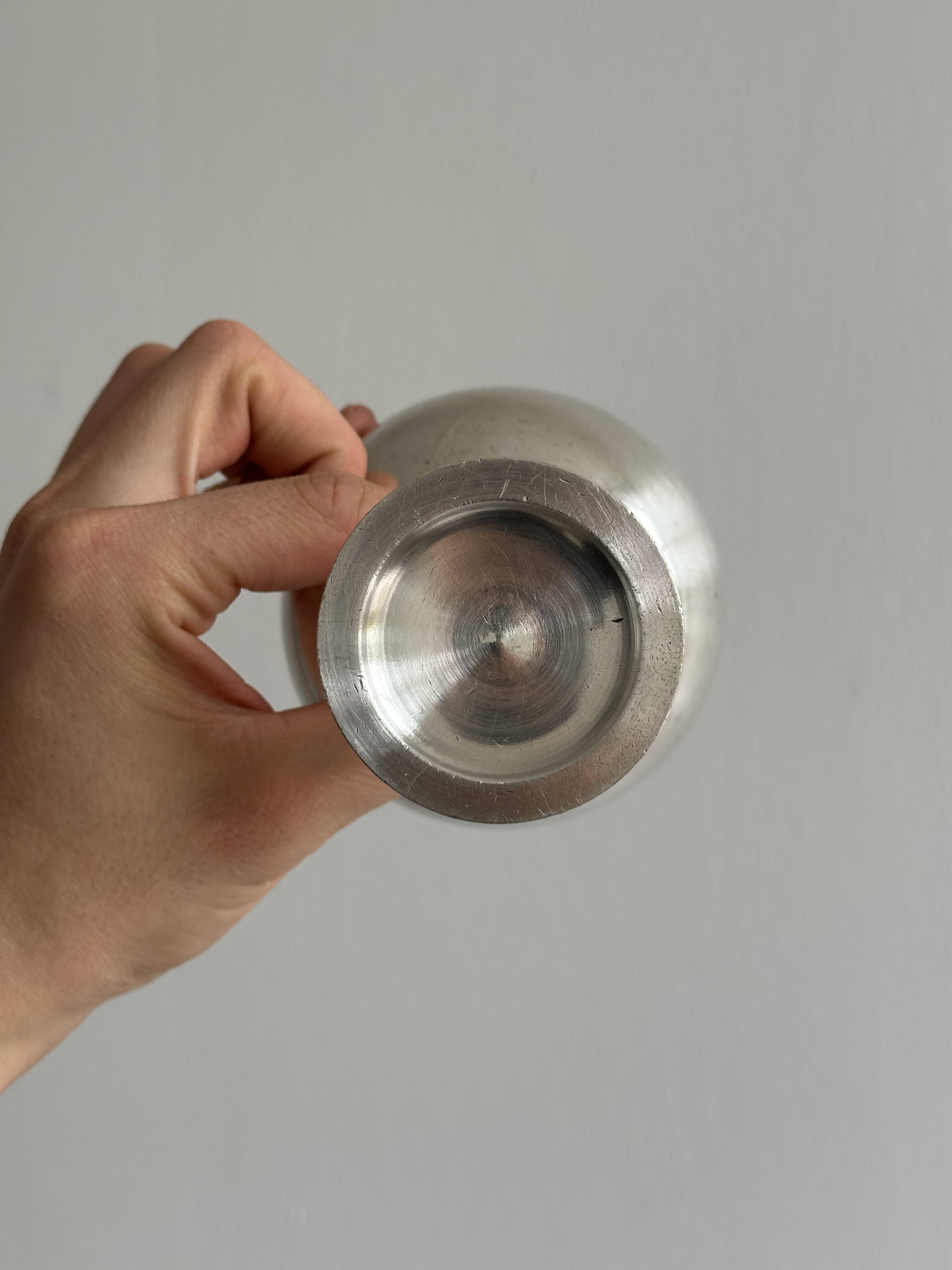 Vintage silver metal cup