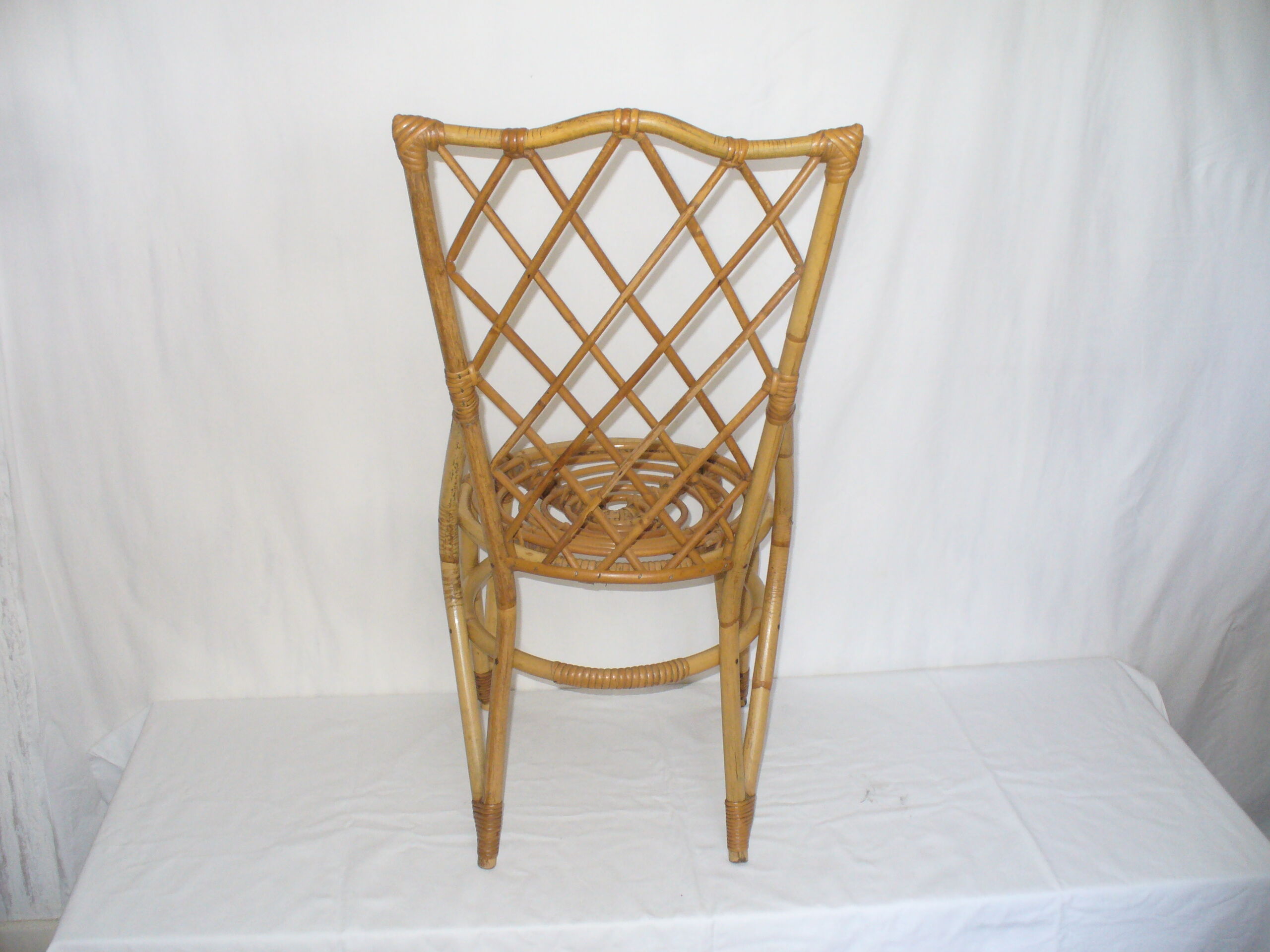 1950s rattan chair