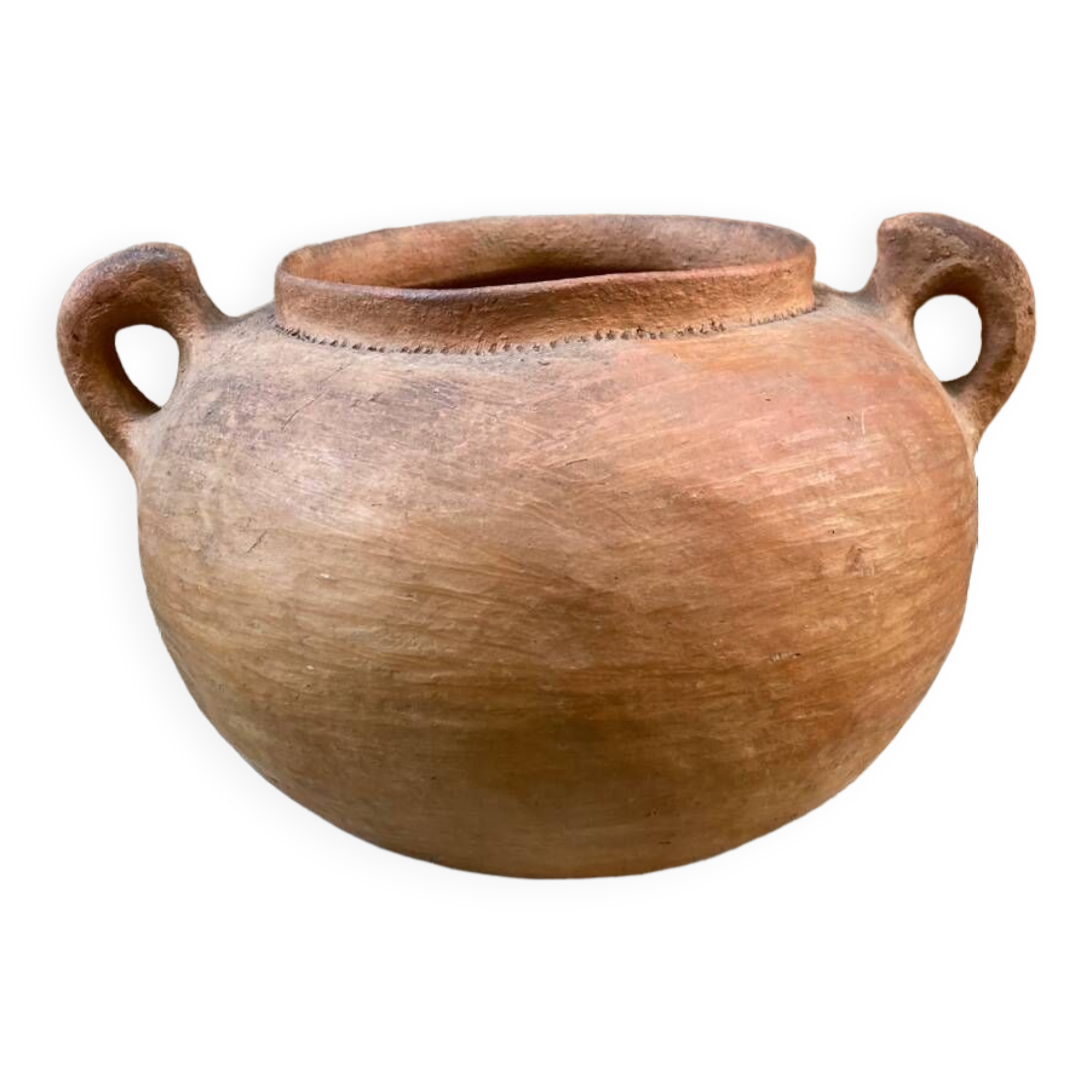 Terracotta pot vase