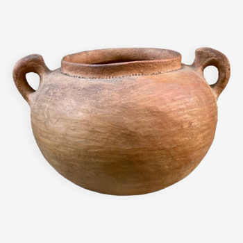Terracotta pot vase