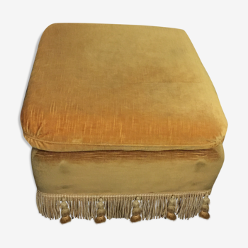 Ottoman yellow d upholsterer gold