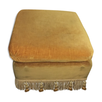 Ottoman yellow d upholsterer gold