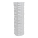 Large White Relief Op Art Porcelain Vase Rosenthal Germany, 1960s