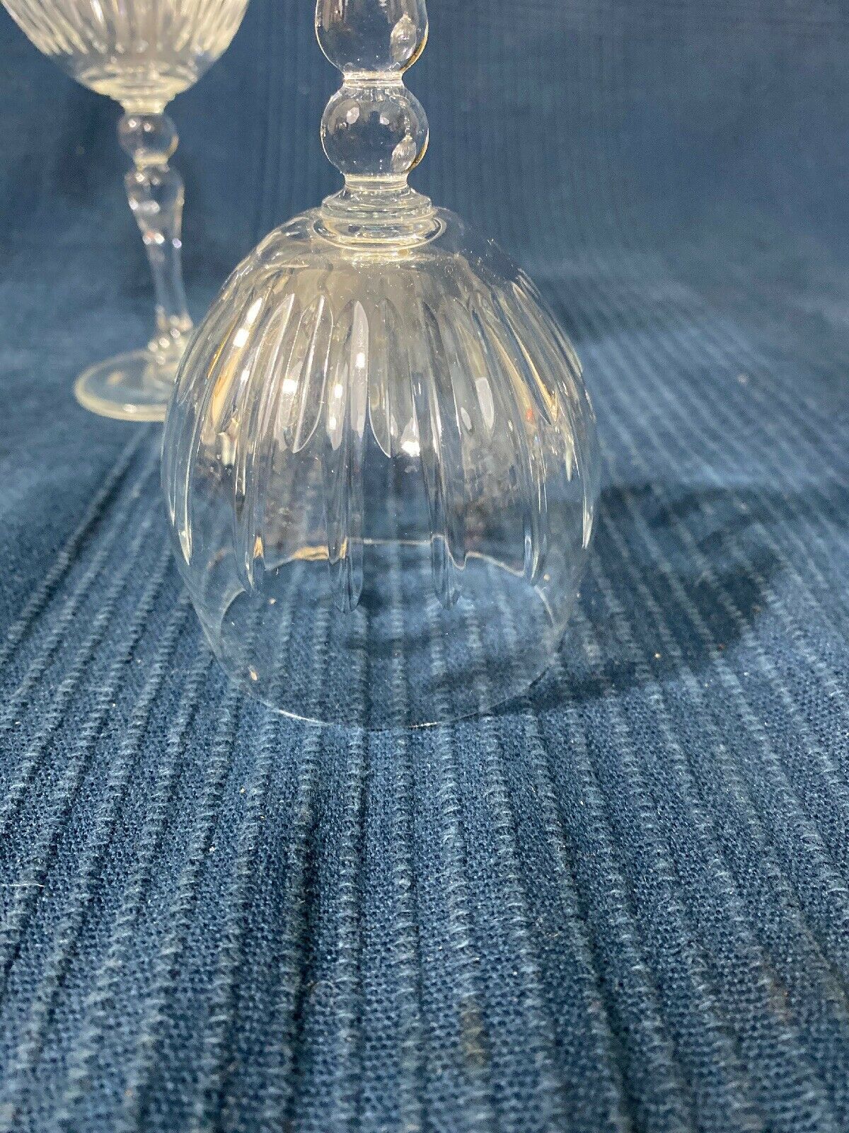 Lot of 2 crystal glass crystal glass crystal sized