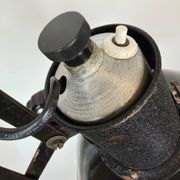 Industrial Black Enamel Scissor Wall Lamp, 1950s