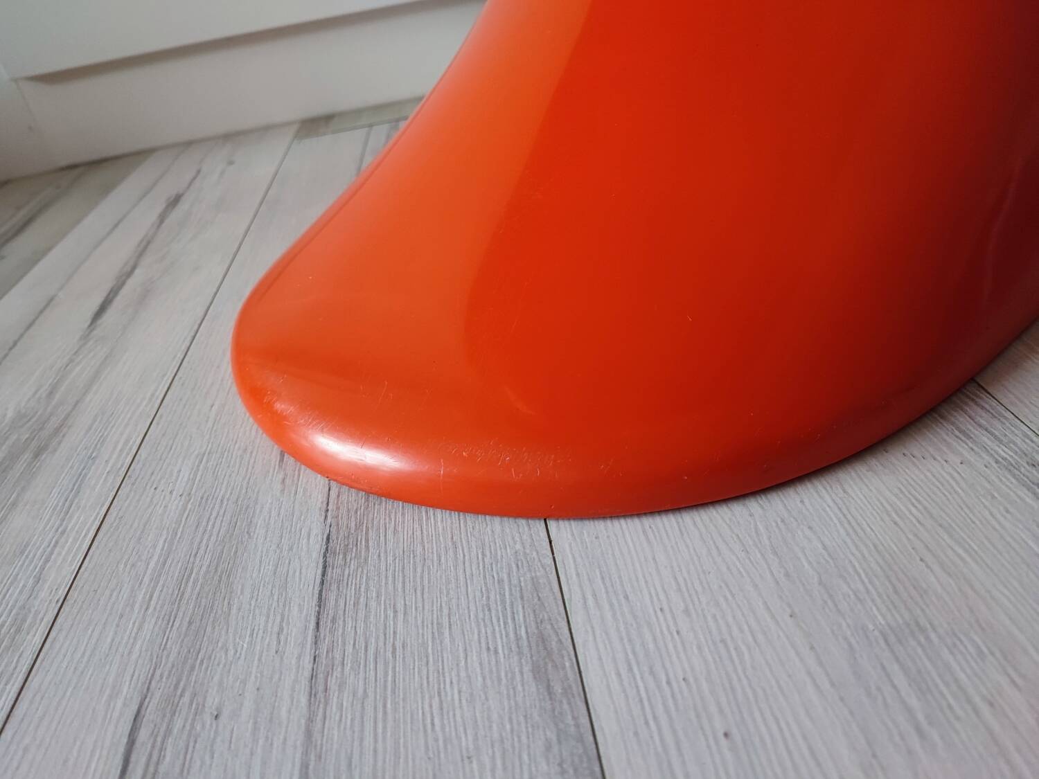 Orange Panton chairs 1974