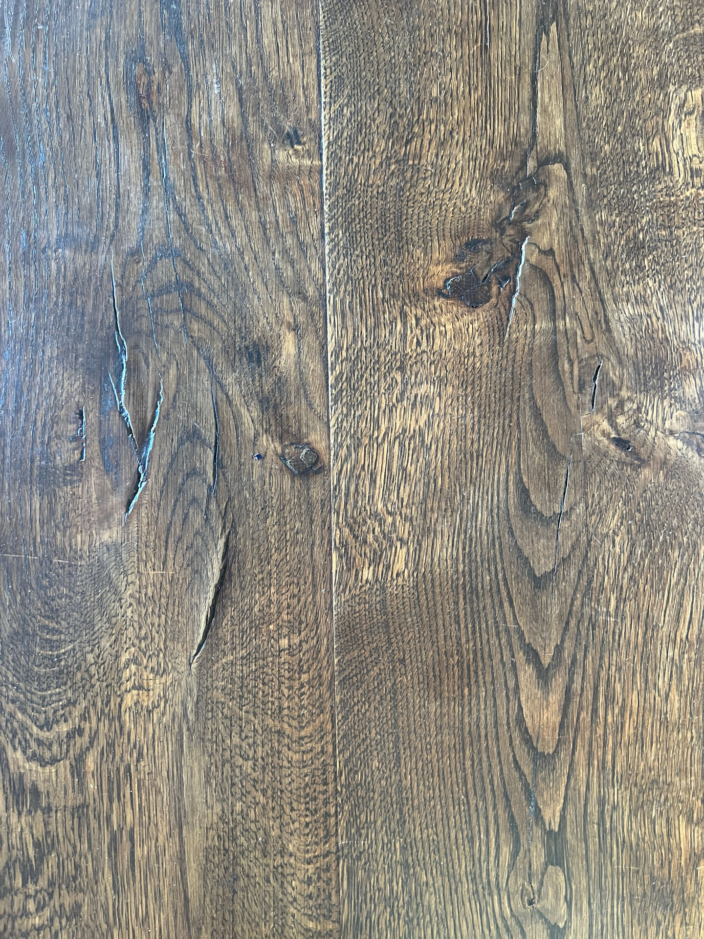 Antique turned leg farmhouse table