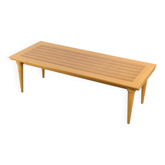 Solid beech dining table, Driade around 1980