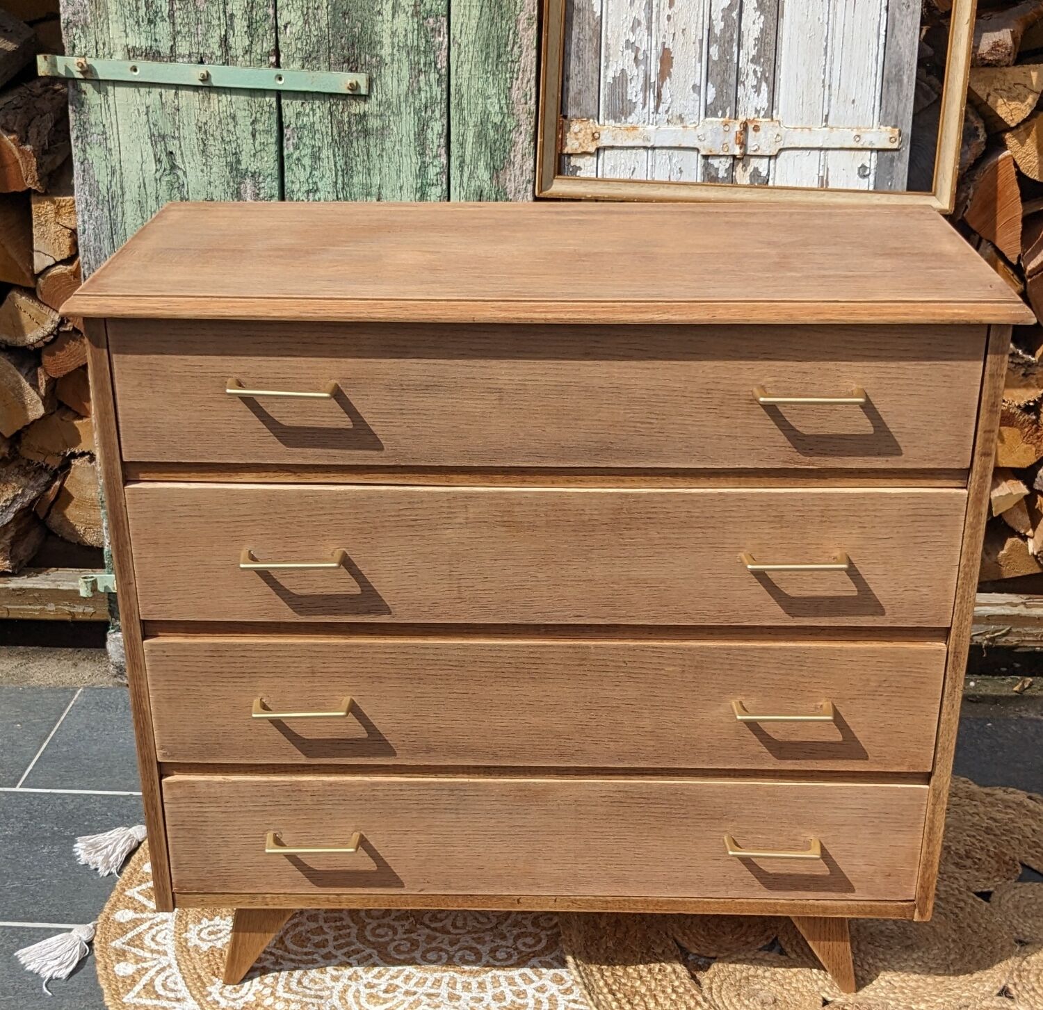 Commode pieds compas vintage