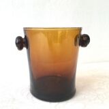 Blown glass ice bucket