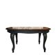Mathilda coffee table in wood and pink