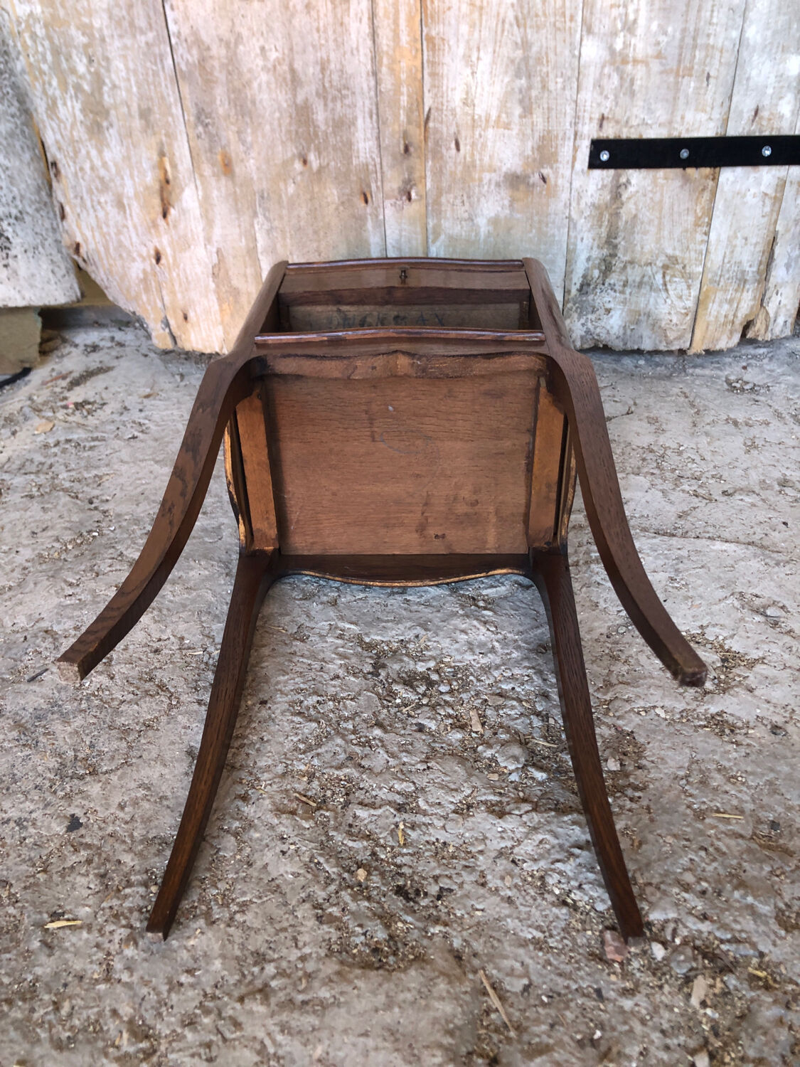 Bedside table night Louis XV vintage wood