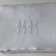 Old damask tablecloth monogrammed mm