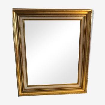 Mirror in gilded wood 65x55 cm