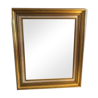 Miroir en bois doré 65x55 cm