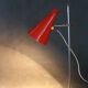 Lampe de bureau rouge Josef Hurka des années 1960 pour Lidokov, Tchécoslovaquie