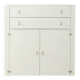 Interlübke vintage cabinet with metal hinges and minimalist handles